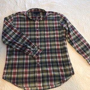 Men's Tommy Hilfiger pink and blue plaid shirt XL